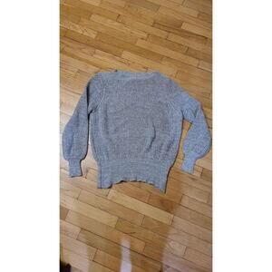 Women's Knit Gray/White Sweater Size 1X